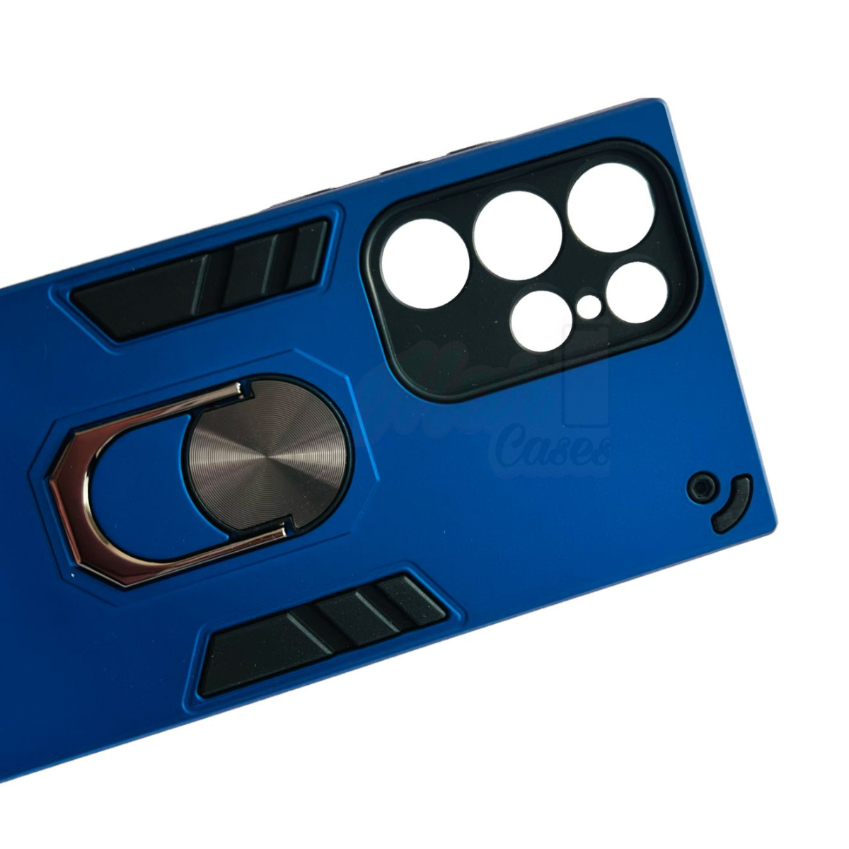 CARCASA SAMSUNG S23 ULTRA ANTI GOLPES ANILLO AZUL REY - 1