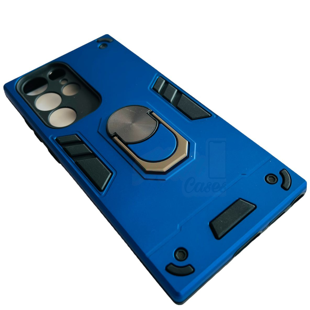 CARCASA SAMSUNG S23 ULTRA ANTI GOLPES ANILLO AZUL REY - 3