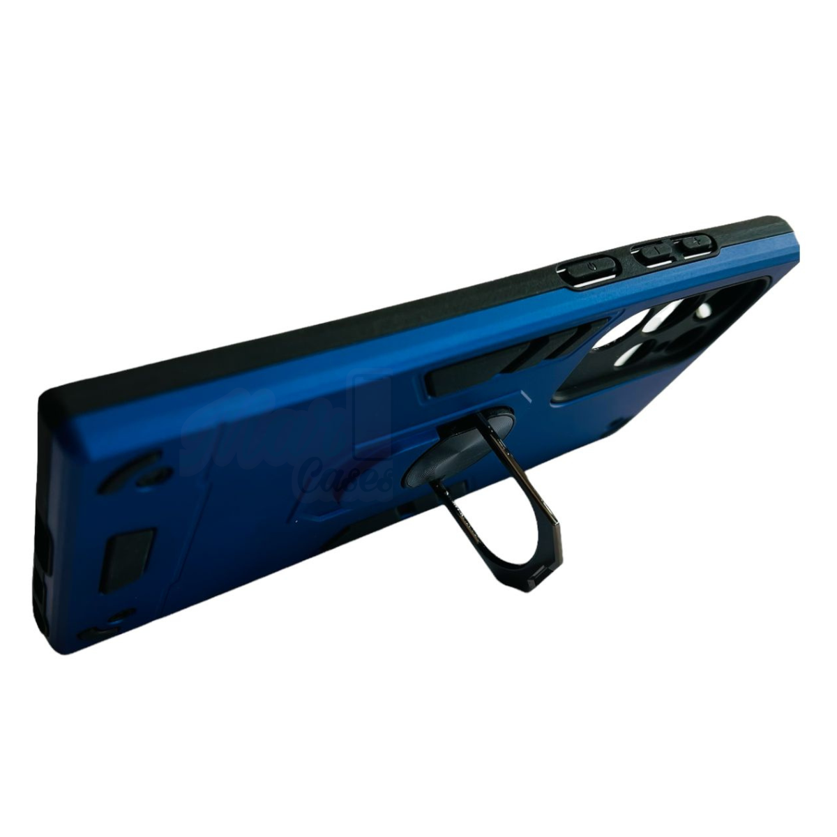 CARCASA SAMSUNG S23 ULTRA ANTI GOLPES ANILLO AZUL REY - 4