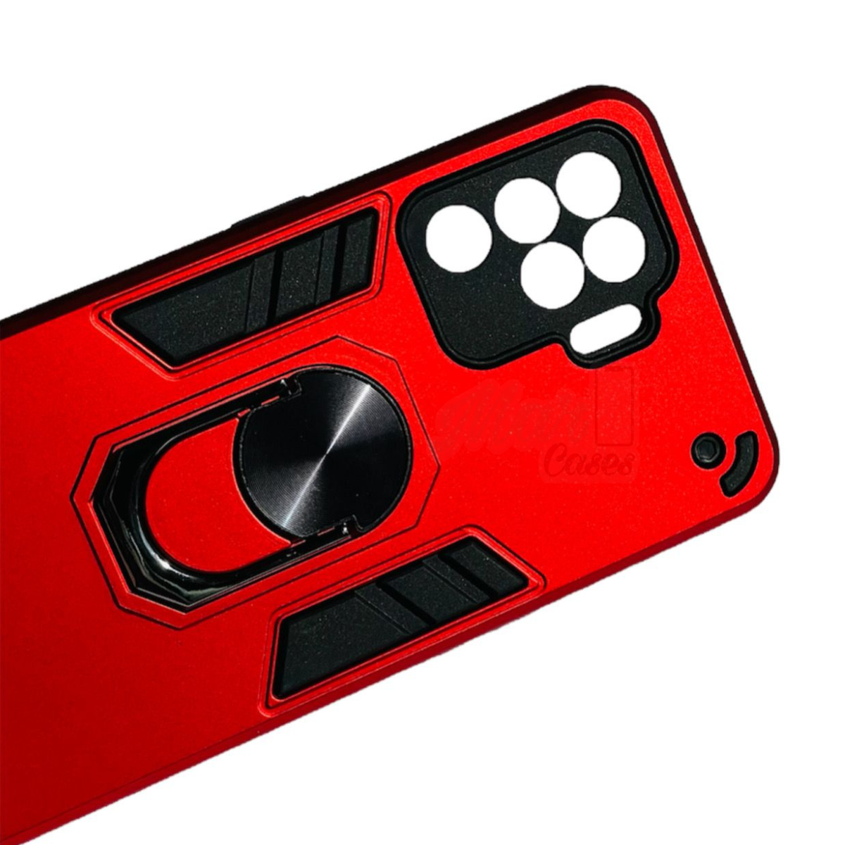 GENÉRICO CARCASA OPPO RENO5 LITE ANTI GOLPES ANILLO ROJO
