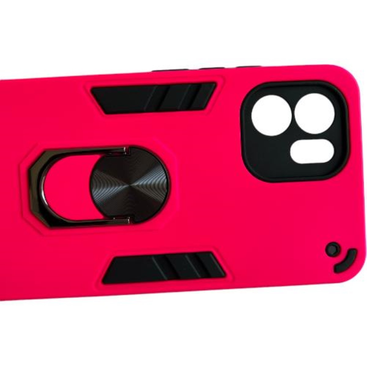 GENÉRICO CARCASA XIAOMI REDMI A1 ANTI GOLPES ANILLO FUCSIA