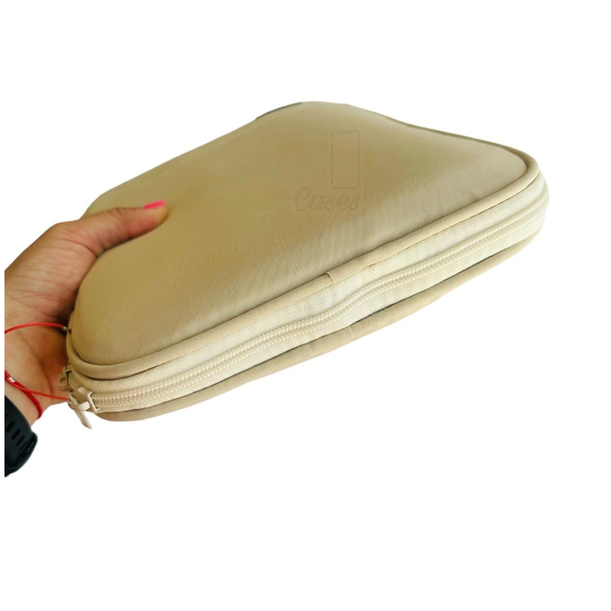 FUNDA BOLSO MULTIFUNCIONAL PARA TABLET IPAD 11 PULGADAS CREMA - 3