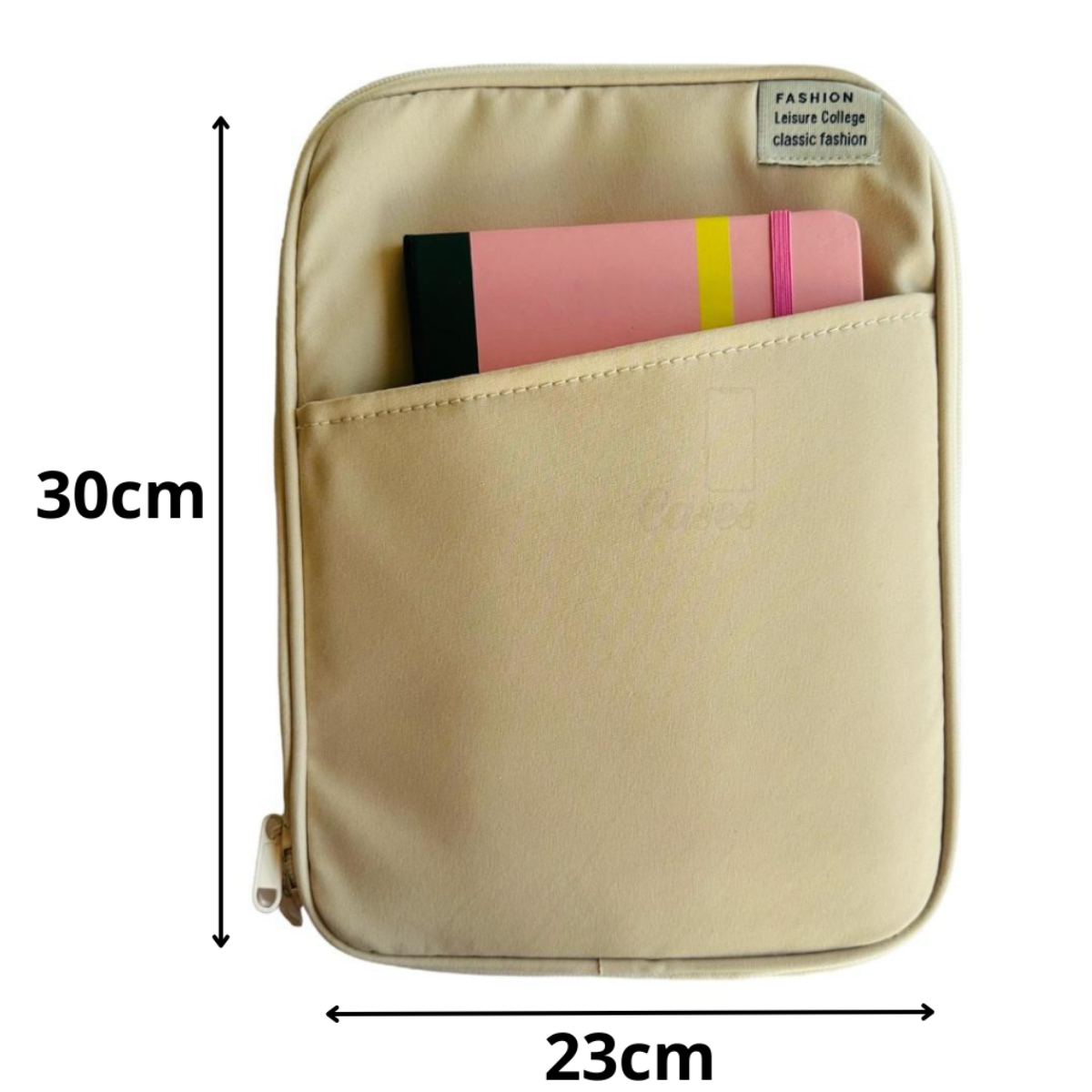 FUNDA BOLSO MULTIFUNCIONAL PARA TABLET IPAD 11 PULGADAS CREMA - 5