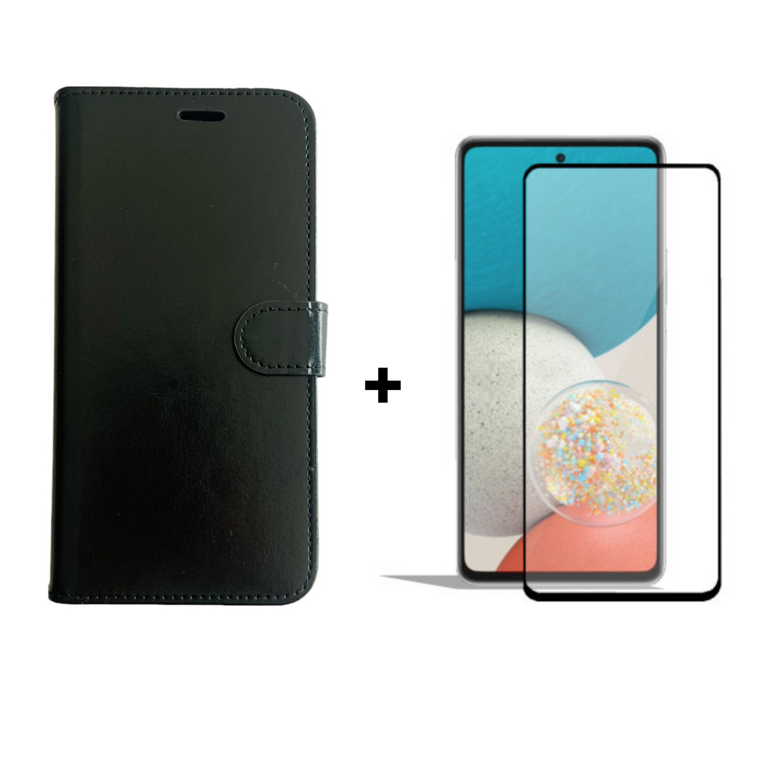 CARCASA SAMSUNG A73 5G FLIP COVER AGENDA + MICA LÁMINA - 1