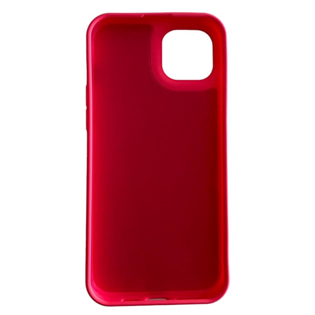 CARCASA FUNDA IPHONE 15 PRO SILICONA FUCSIA - 2