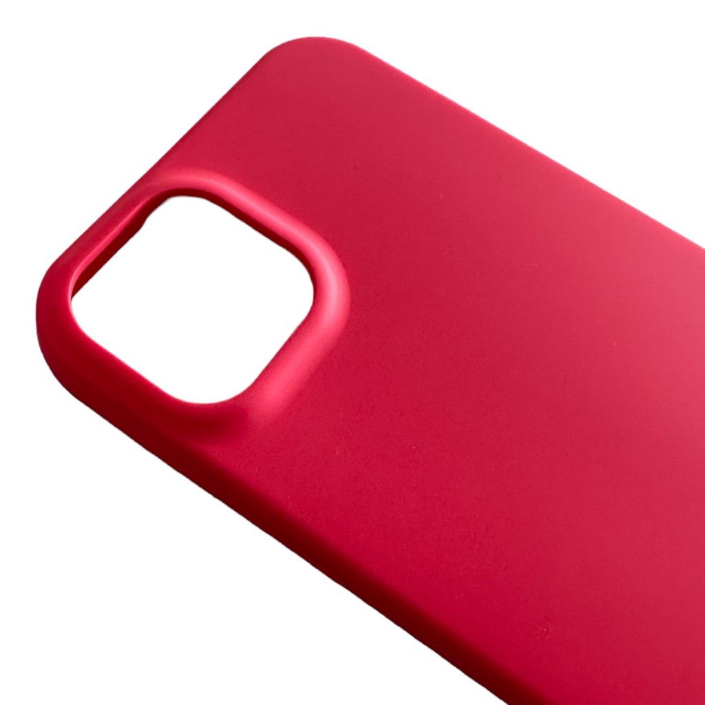 CARCASA FUNDA IPHONE 15 PRO SILICONA FUCSIA - 4