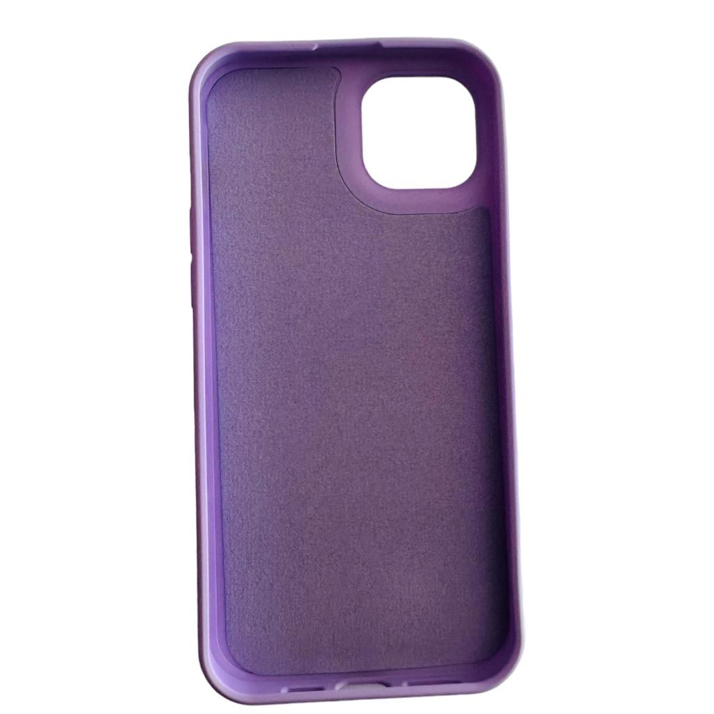 CARCASA FUNDA IPHONE 15 PLUS SILICONA VIOLETA - 2