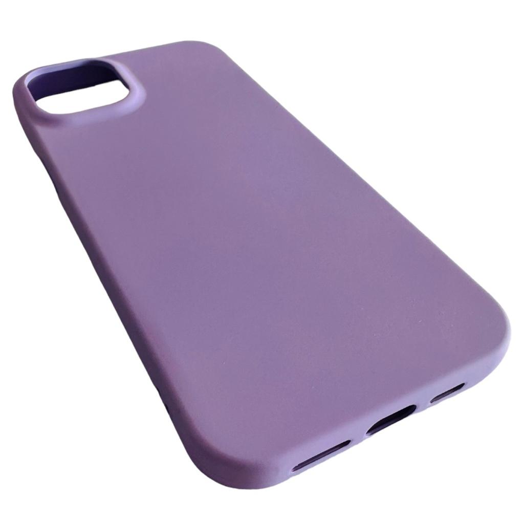 CARCASA FUNDA IPHONE 15 PLUS SILICONA VIOLETA - 4