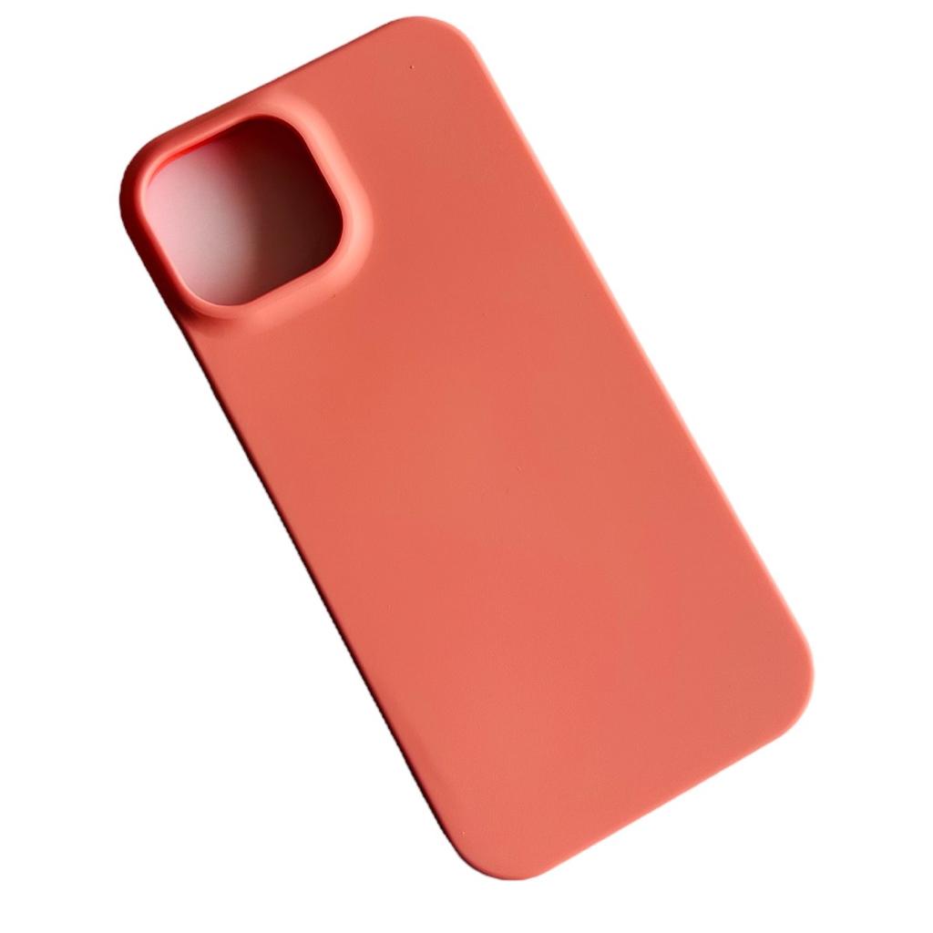 GENÉRICO CARCASA FUNDA IPHONE 15 PLUS SILICONA ROSA PALO