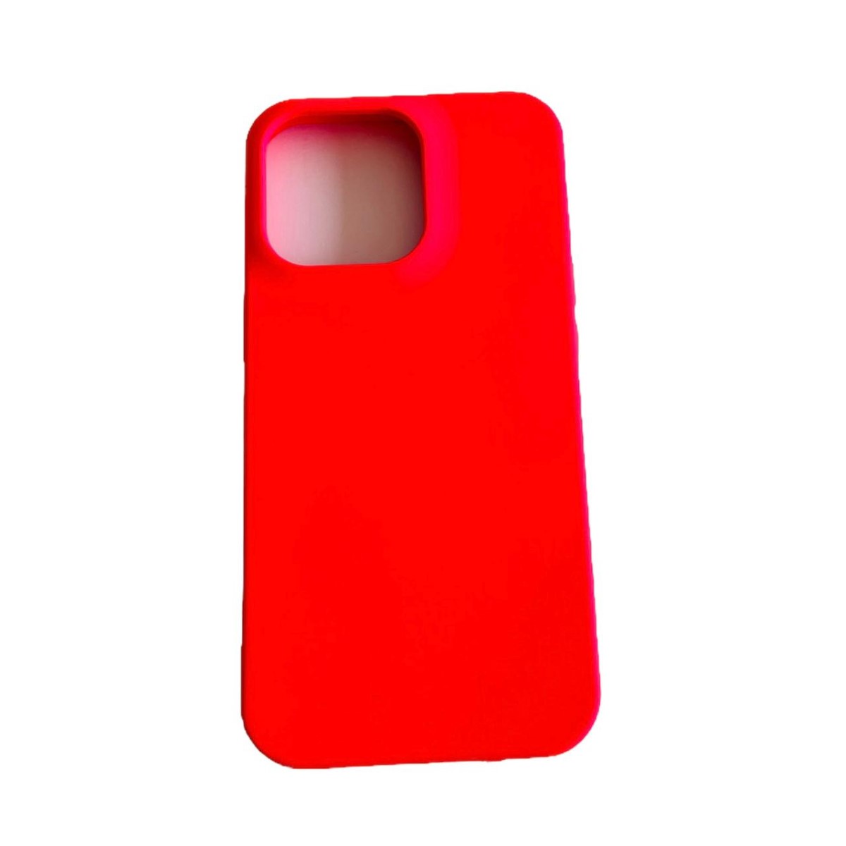 CARCASA FUNDA IPHONE 13 PRO MAX SILICONA ROSA CHICLE - 1