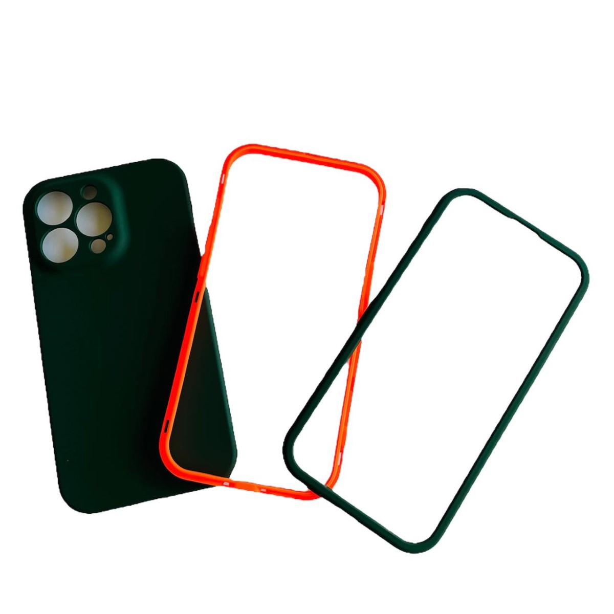 CARCASA 360 GRADOS IPHONE 13 PRO MAX ANTIGOLPE VERDE - 2