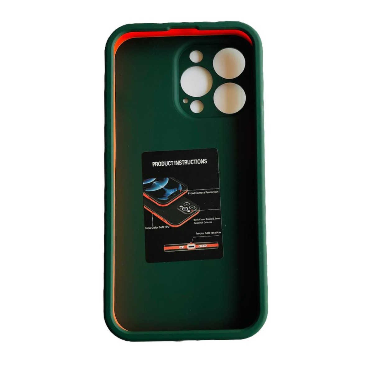 CARCASA 360 GRADOS IPHONE 13 PRO MAX ANTIGOLPE VERDE - 6