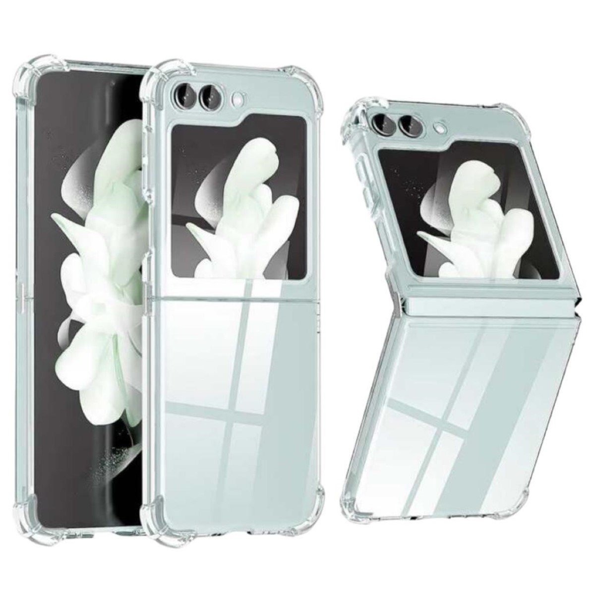 CARCASA SAMSUNG Z FLIP 5 TRANSPARENTE REFORZADA - 1