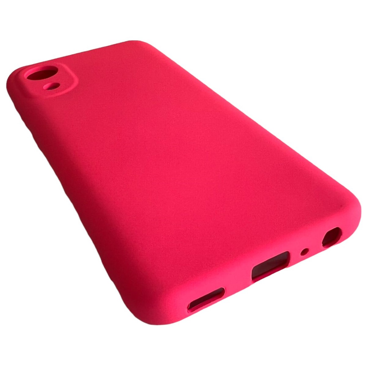 CARCASA FUNDA SAMSUNG A03 CORE SILICONA ROSA CHICLE - 5