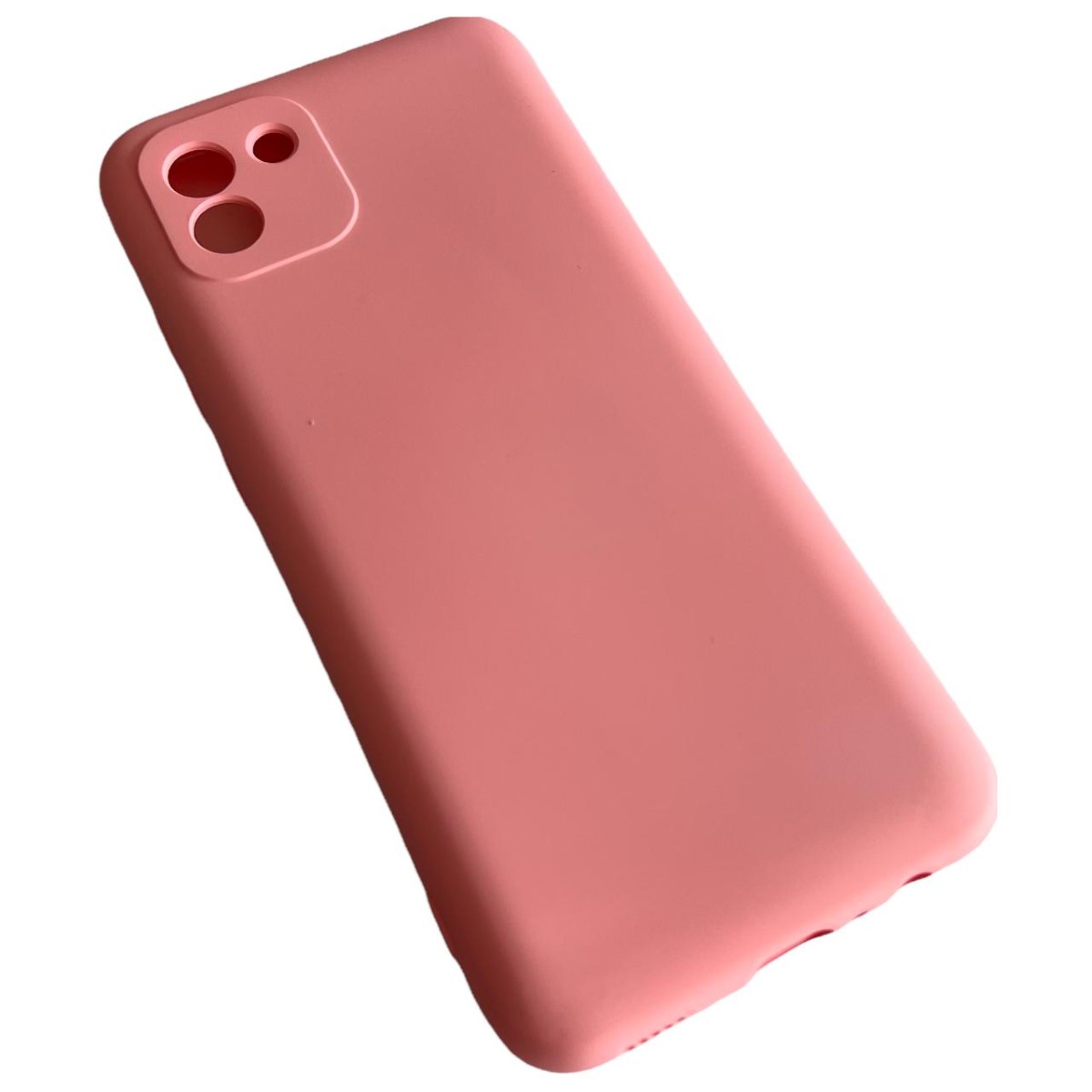 CARCASA SAMSUNG A03 NORMAL SILICONA PALO ROSA - 1