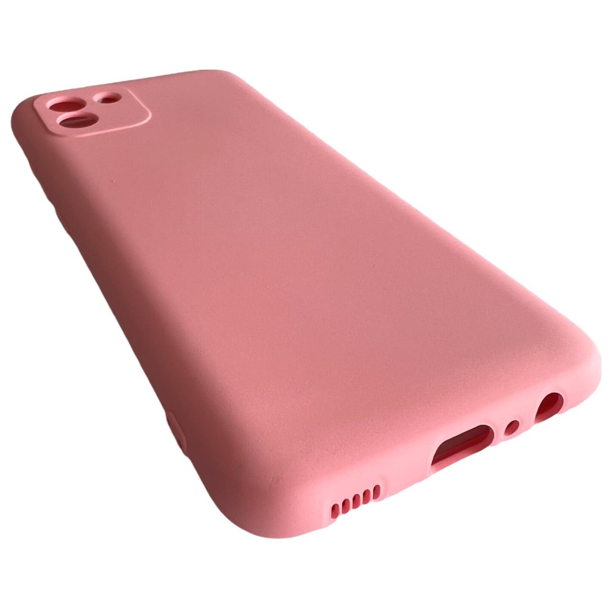 CARCASA SAMSUNG A03 NORMAL SILICONA PALO ROSA - 3