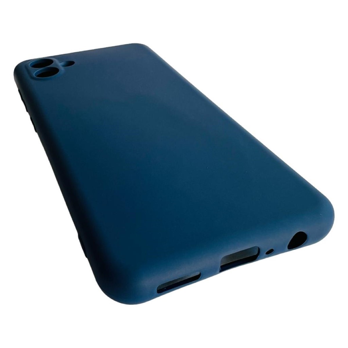 CARCASA SAMSUNG A04 NORMAL SILICONA AZUL - 5