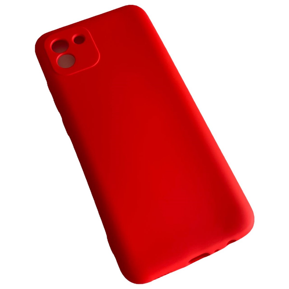 CARCASA SAMSUNG A03 NORMAL SILICONA ROJO - 1