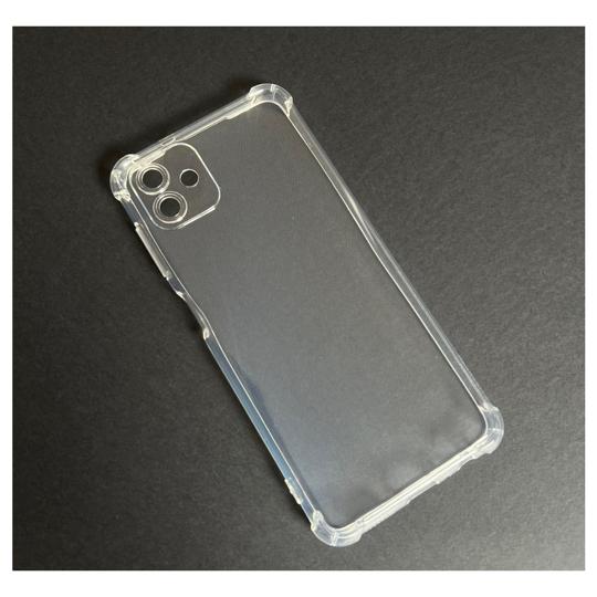CARCASA SAMSUNG A04 NORMAL TRANSPARENTE REFORZADA - 1