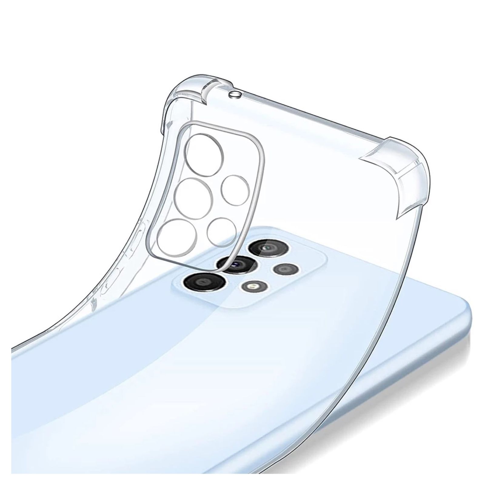 CARCASA SAMSUNG A23 TRANSPARENTE REFORZADA - 2