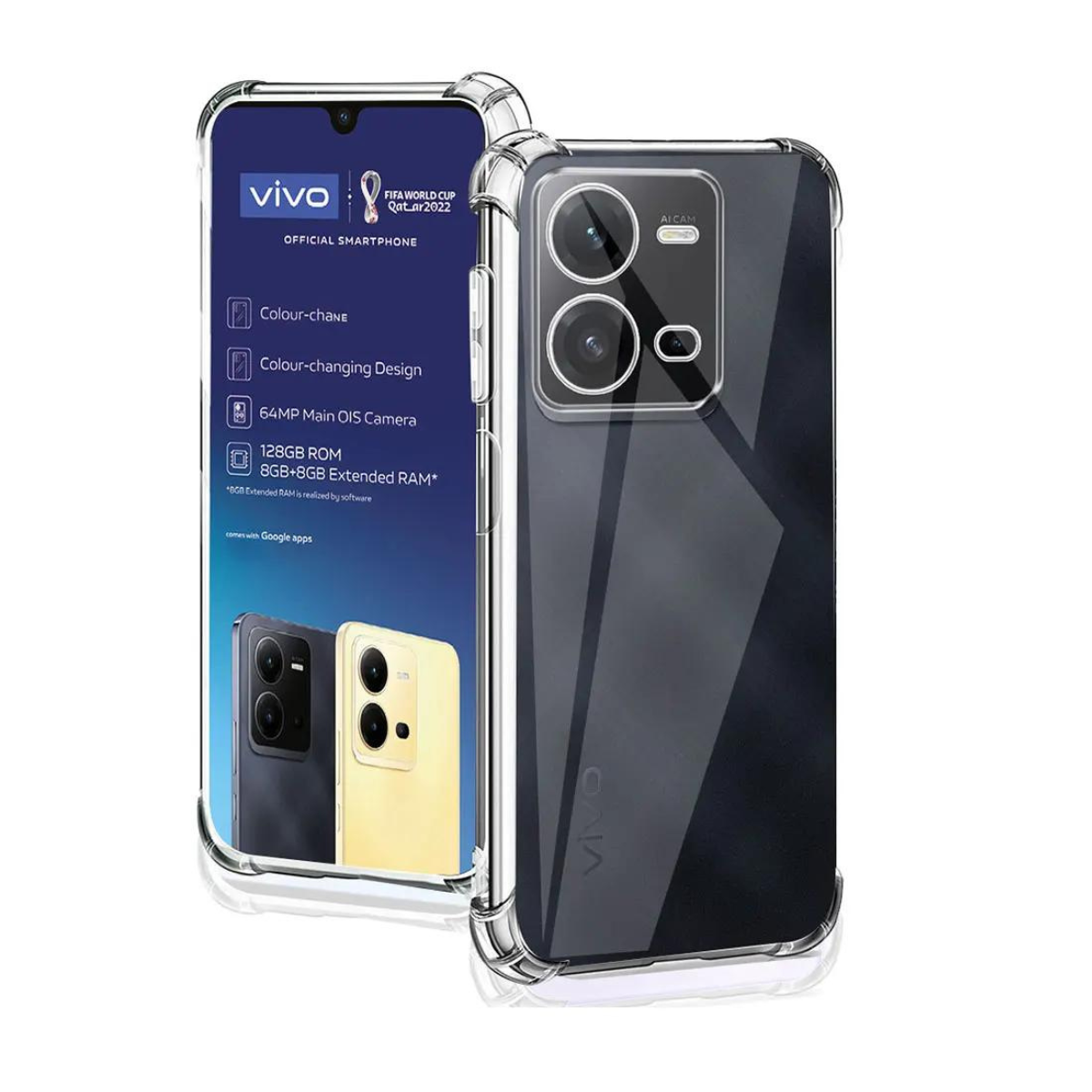 CARCASA TRANSPARENTE REFORZADA VIVO Y22 Y22 5G - 2