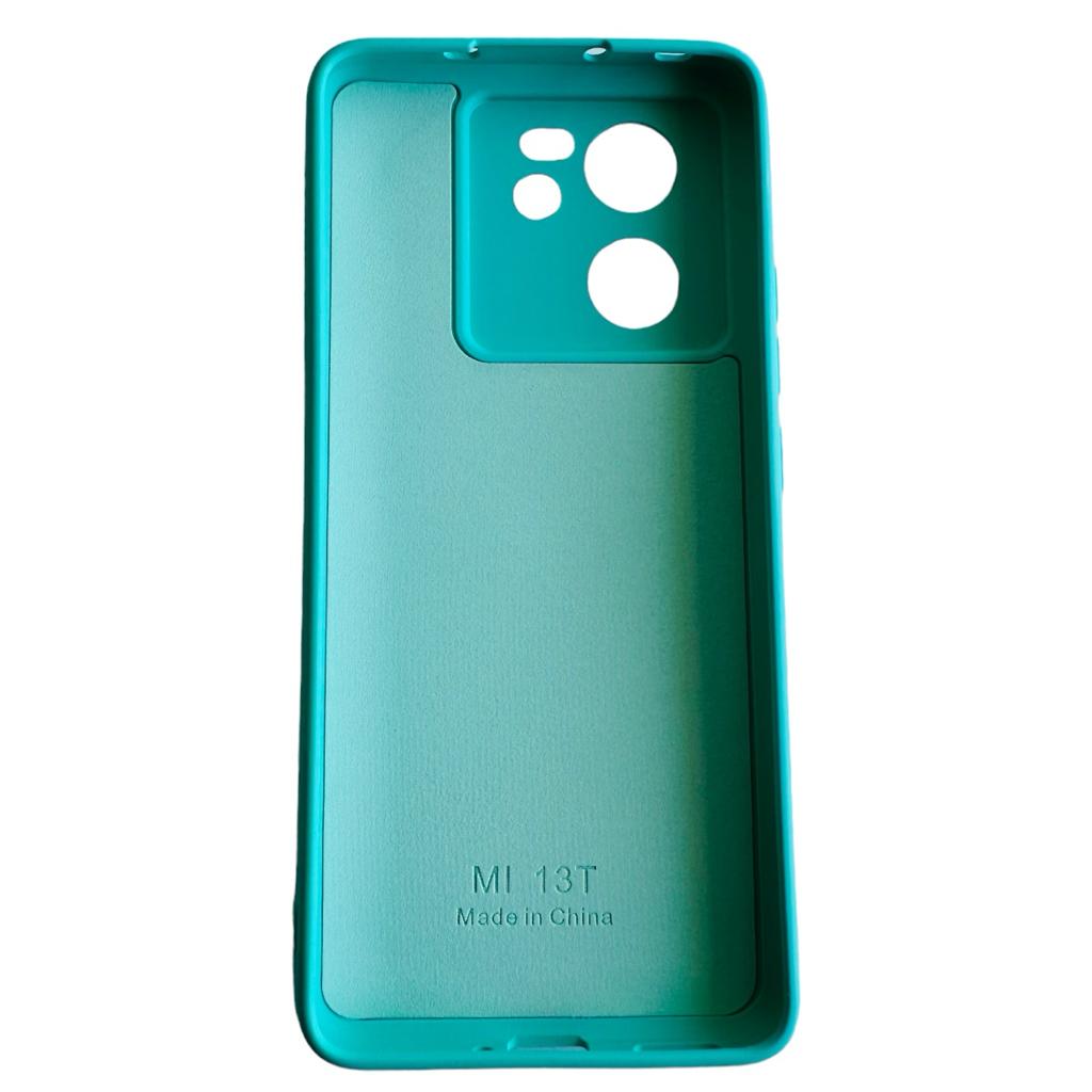 CARCASA FUNDA XIAOMI 13T / 13T PRO SILICONA TURQUESA - 5