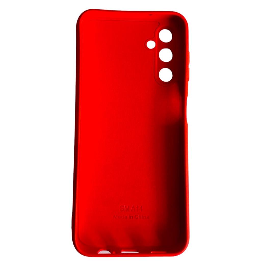 CARCASA SAMSUNG A14 5G SILICONA ROJO - 3