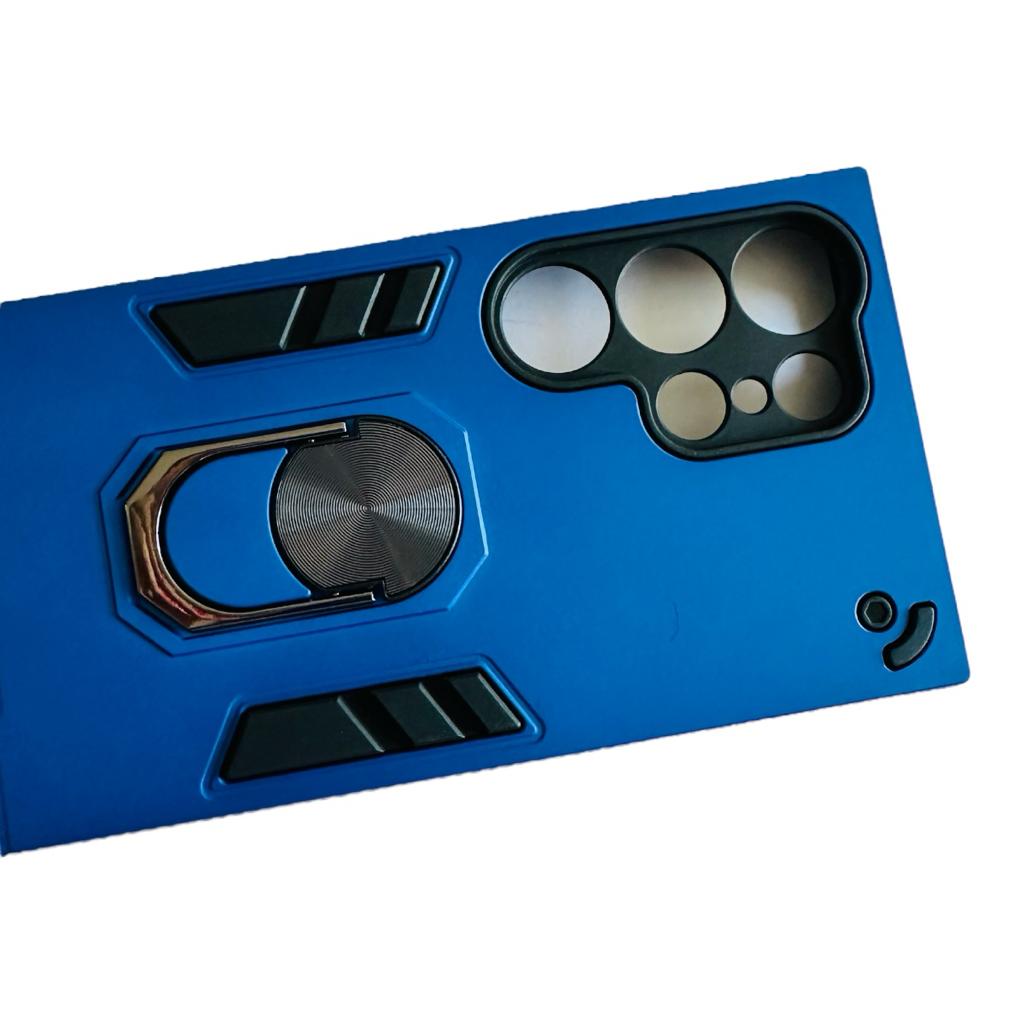 CARCASA SAMSUNG S24 ULTRA ANTI GOLPES ANILLO AZUL - 1