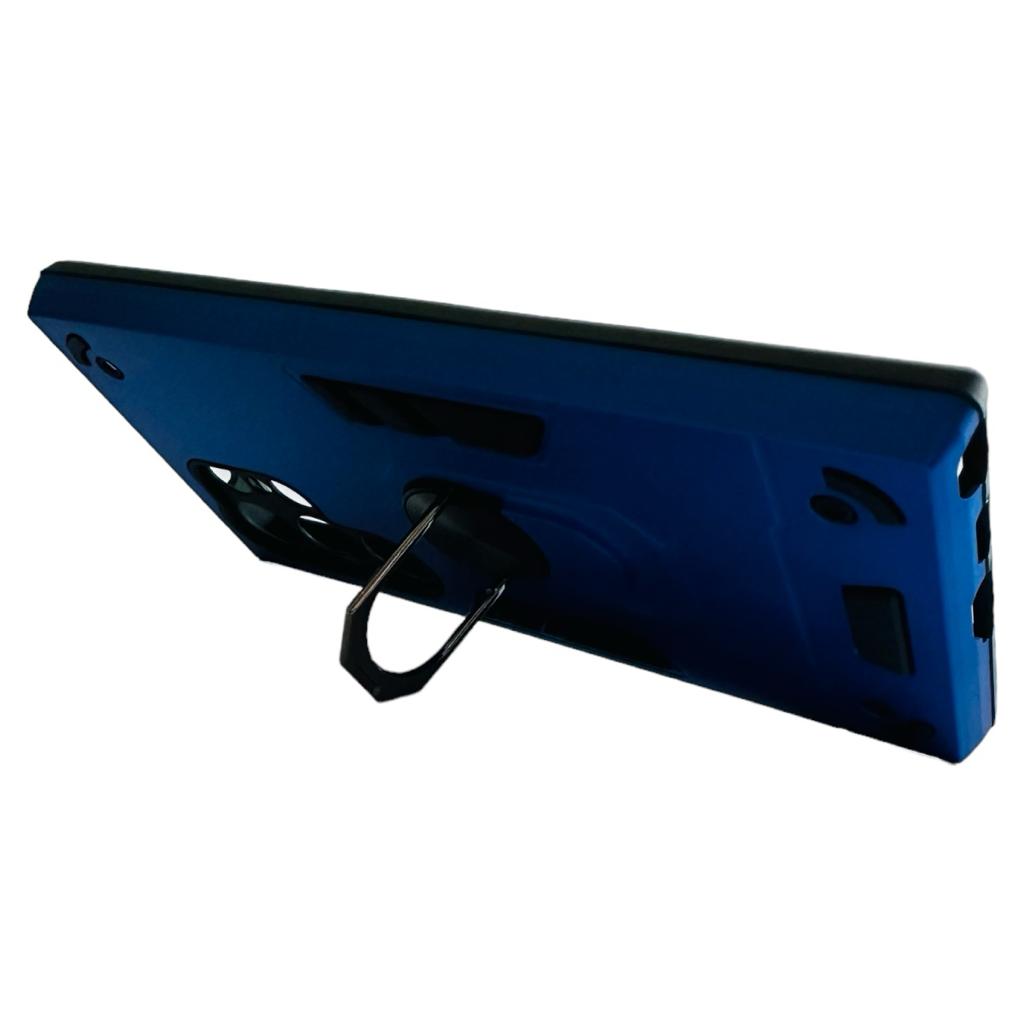 CARCASA SAMSUNG S24 ULTRA ANTI GOLPES ANILLO AZUL - 2