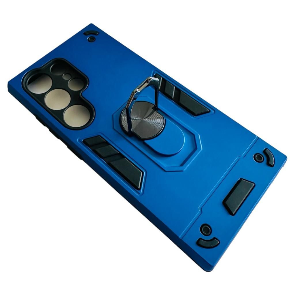 CARCASA SAMSUNG S24 ULTRA ANTI GOLPES ANILLO AZUL - 3
