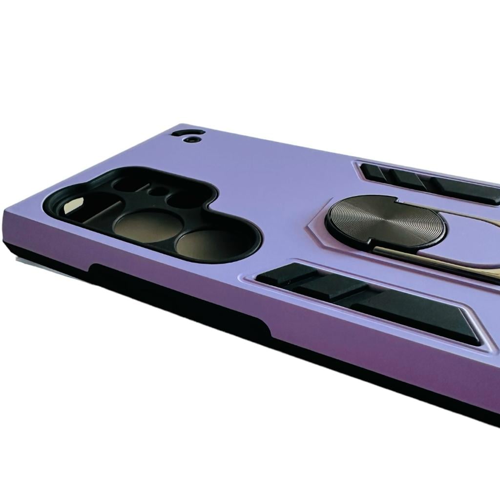 CARCASA SAMSUNG S24 ULTRA ANTI GOLPES ANILLO LILA - 2