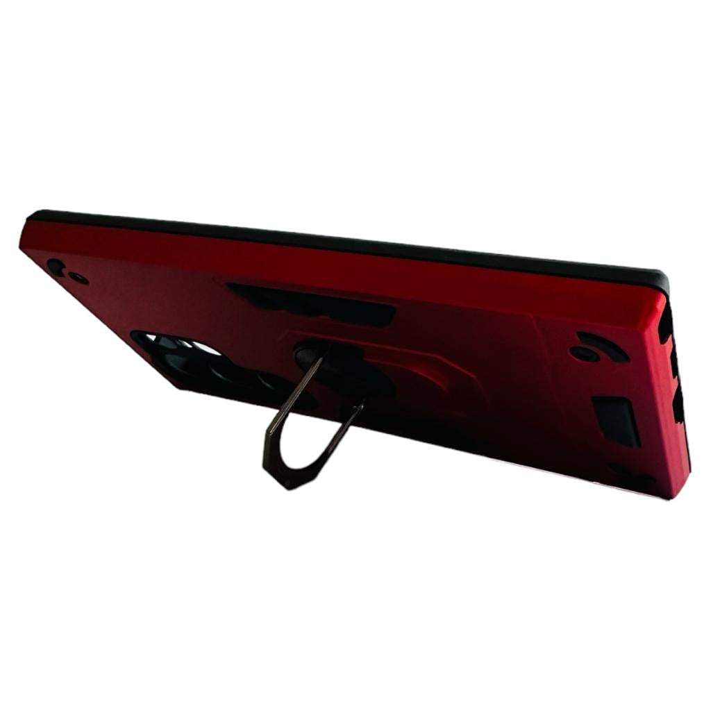 CARCASA PARA SAMSUNG S24 ULTRA ANTI GOLPES ANILLO ROJO - 4