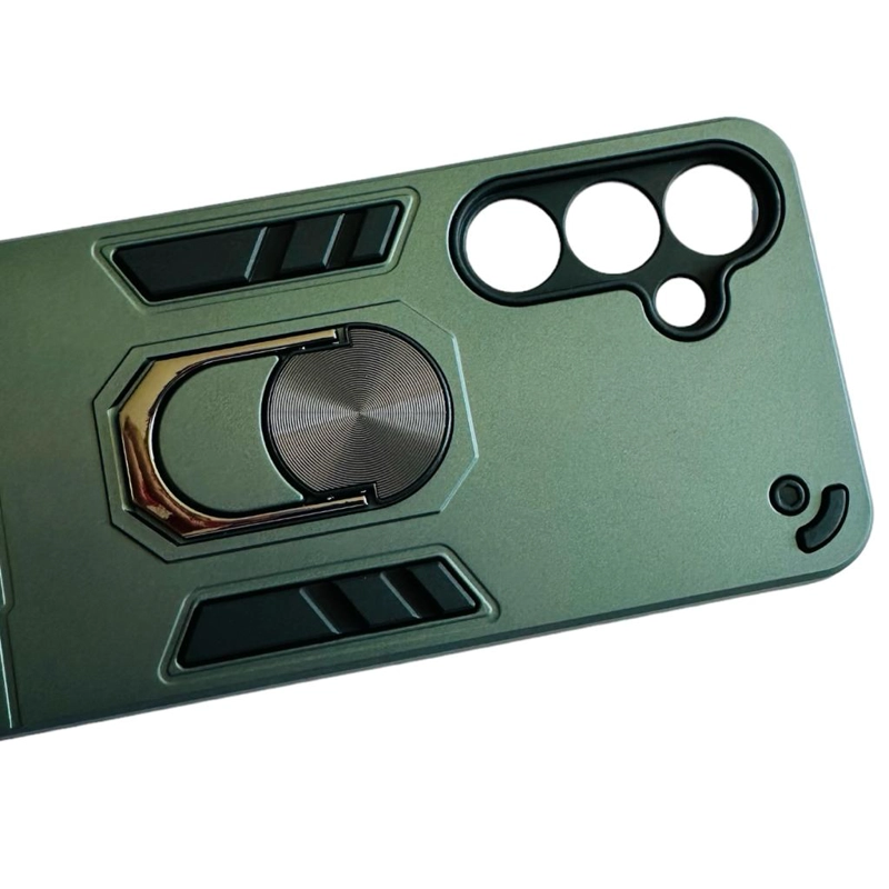 CARCASA SAMSUNG S24 PLUS ANTI GOLPES ANILLO PLOMO - 1