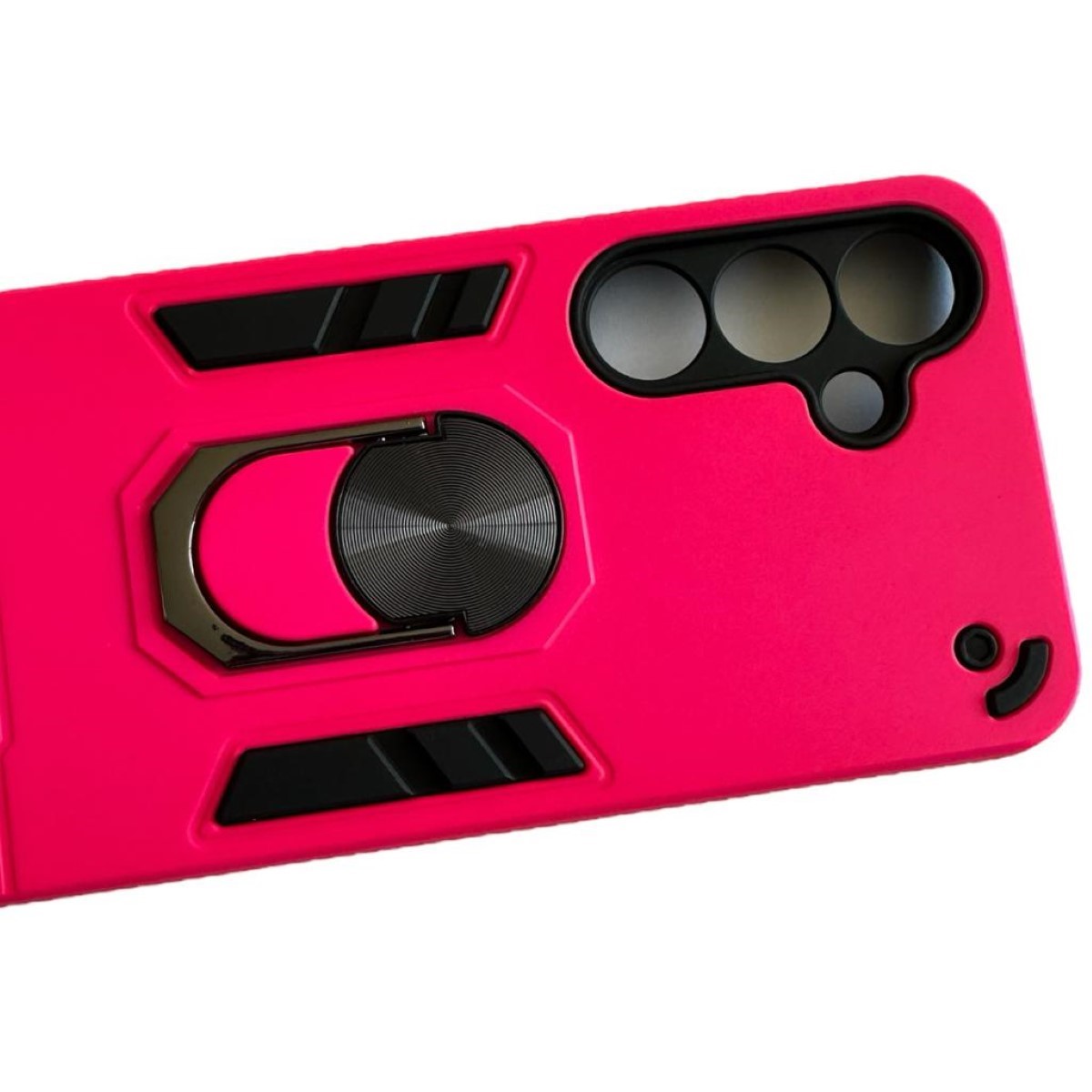 CARCASA SAMSUNG S24 PLUS ANTI GOLPES ANILLO FUCSIA - 1