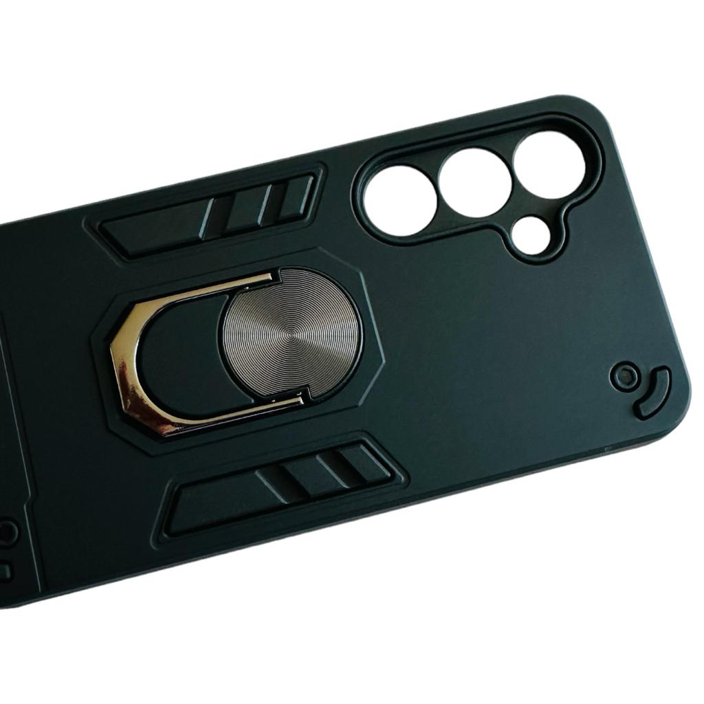 CARCASA SAMSUNG S24 NORMAL ANTI GOLPES ANILLO NEGRO - 1