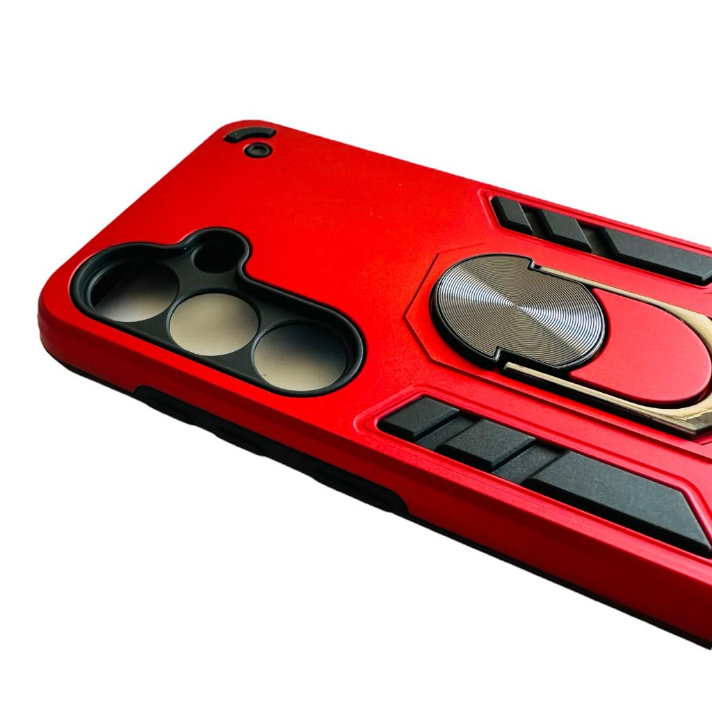 CARCASA SAMSUNG S24 NORMAL ANTI GOLPES ANILLO ROJO - 4