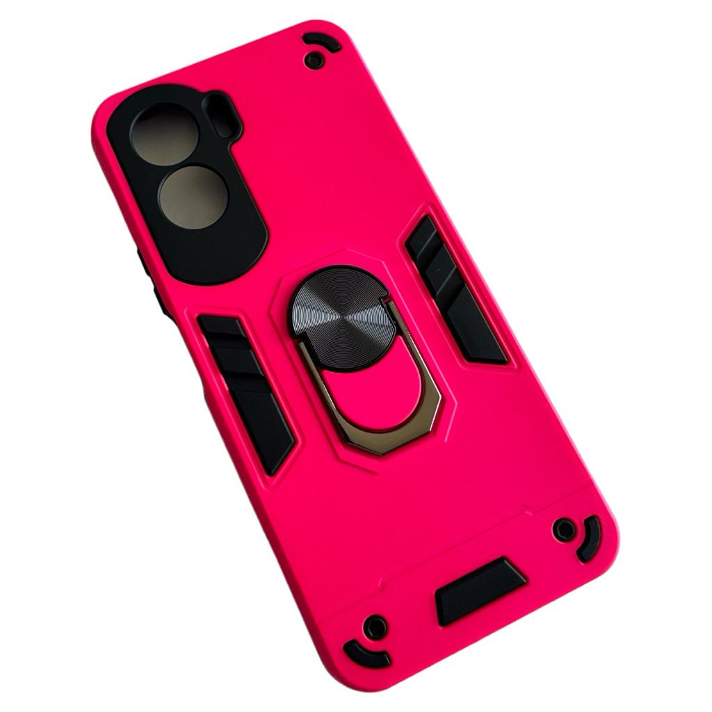 CARCASA HONOR 90 LITE 5G ANTI GOLPES ANILLO FUCSIA - 1