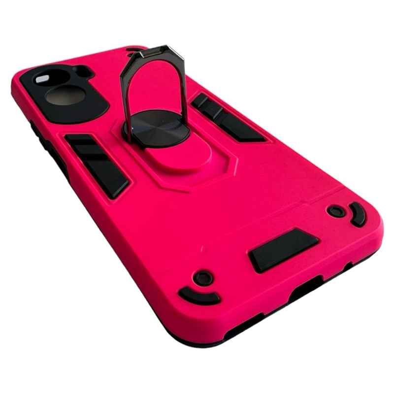 CARCASA HONOR 90 LITE 5G ANTI GOLPES ANILLO FUCSIA - 3