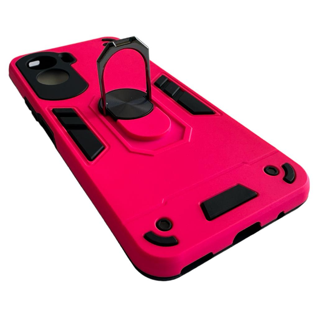 CARCASA HONOR 90 LITE 5G ANTI GOLPES ANILLO FUCSIA - 3
