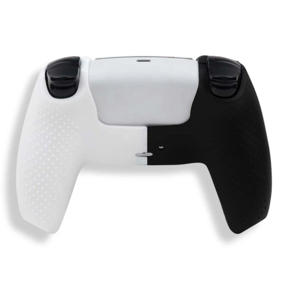 FUNDA PROTECTORA SILICONA PARA MANDO PS5 BLANCO CON NEGRO - 3