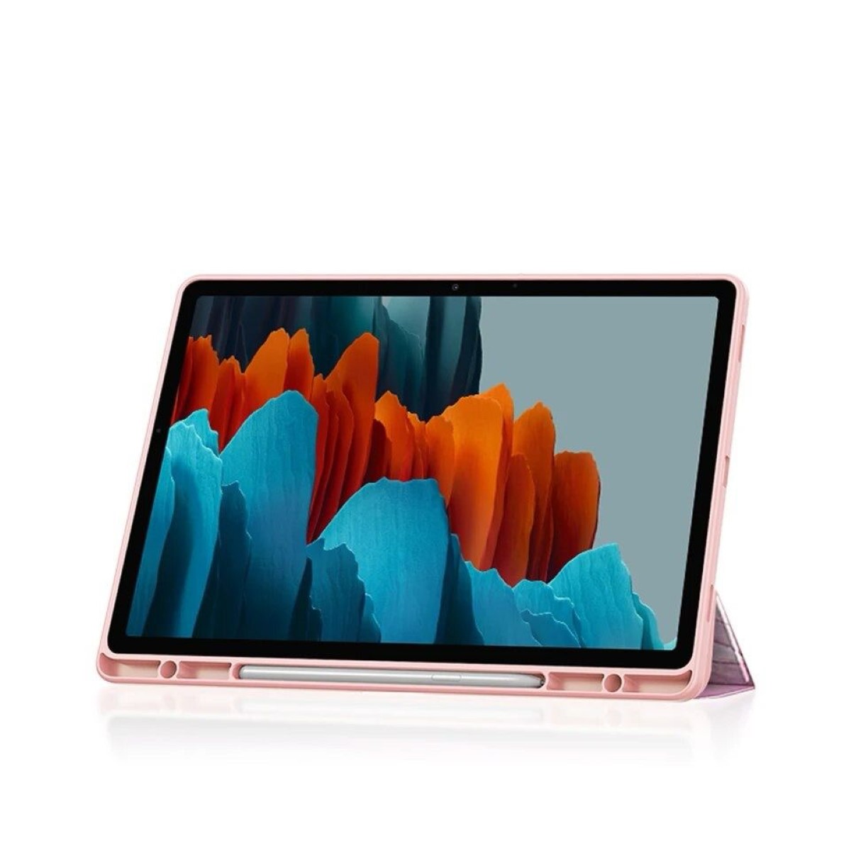 FUNDA SMART COVER PARA TABLET SAMSUNG S9 11 X710 MARMOL ROSADO - 3