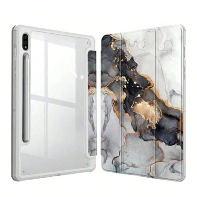 FUNDA SMART COVER PARA TABLET SAMSUNG S9 FE 10.9 MARMOL GRIS - 1