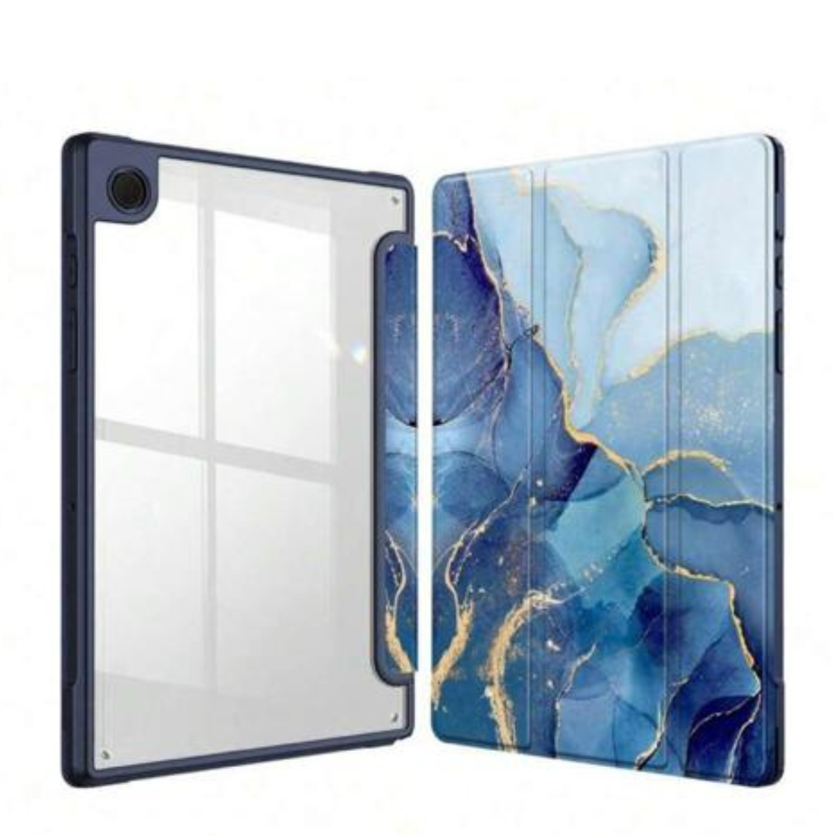 FUNDA SMART COVER PARA TABLET SAMSUNG S9 11 X710 MARMOL AZUL - 1