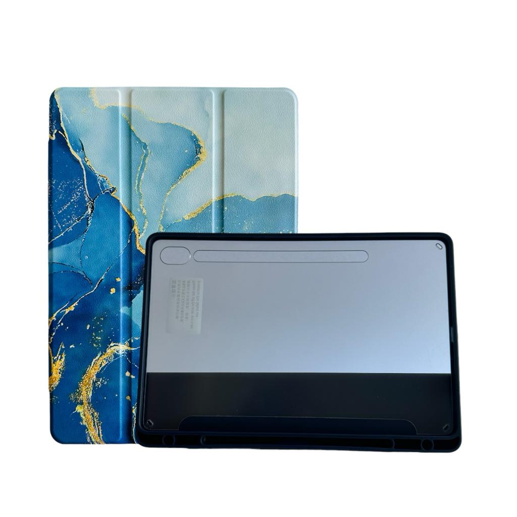 FUNDA SMART COVER PARA TABLET SAMSUNG S9 11 X710 MARMOL AZUL - 2