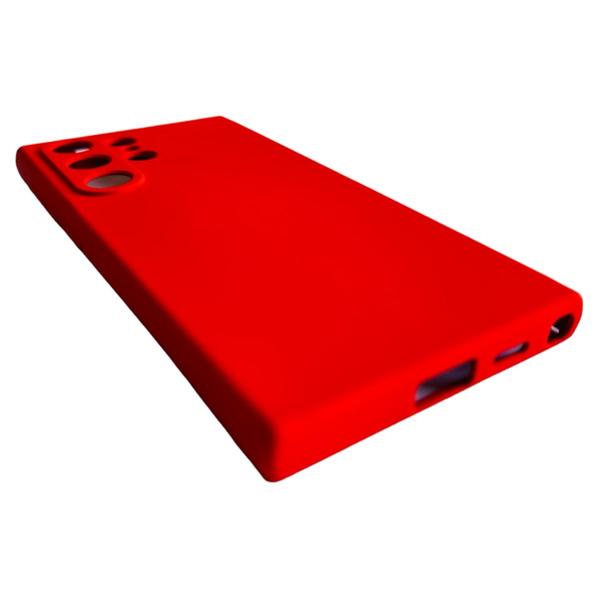 CARCASA SAMSUNG S24 ULTRA FUNDA SILICONA ROJO - 3