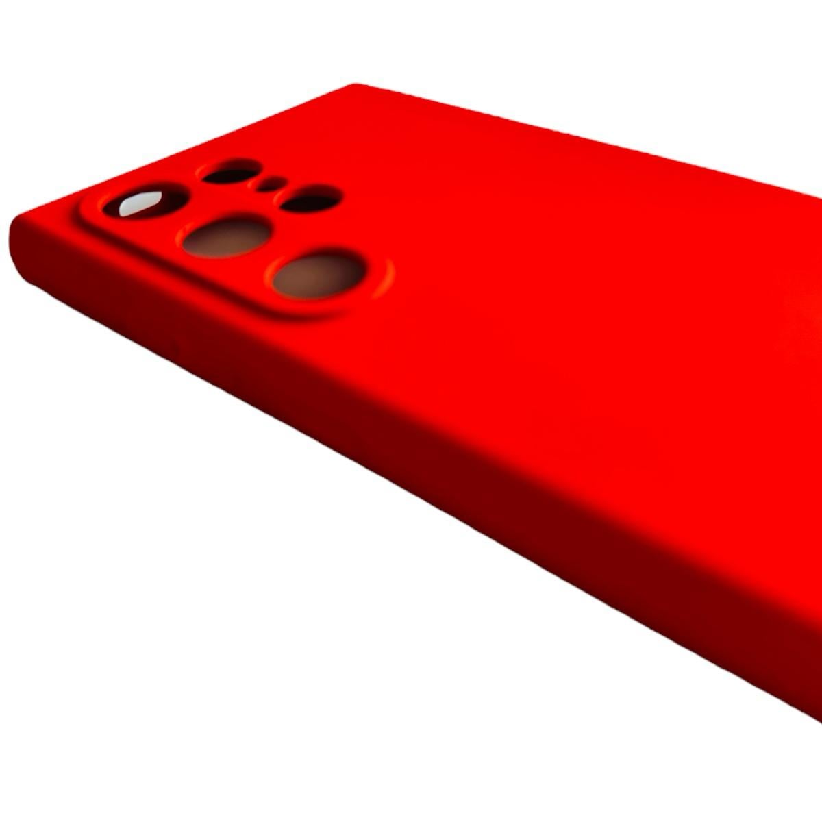 CARCASA SAMSUNG S24 ULTRA FUNDA SILICONA ROJO - 4