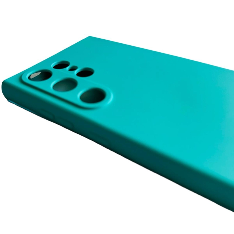 CARCASA FUNDA PARA SAMSUNG S24 ULTRA SILICONA TURQUESA - 3