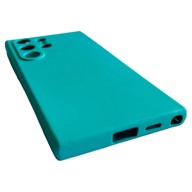 CARCASA FUNDA PARA SAMSUNG S24 ULTRA SILICONA TURQUESA - 4