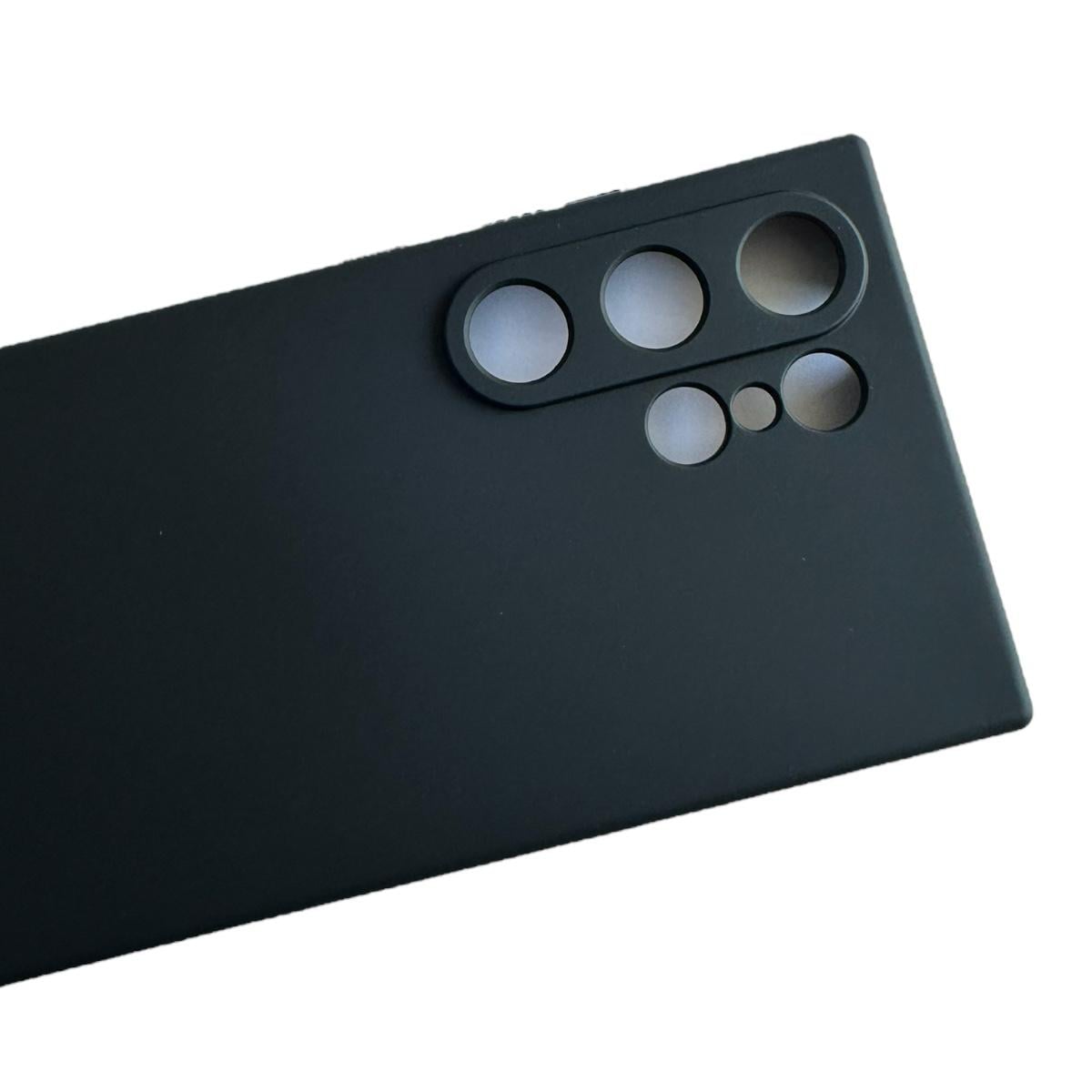 CARCASA FUNDA PARA SAMSUNG S24 ULTRA SILICONA NEGRO - 1
