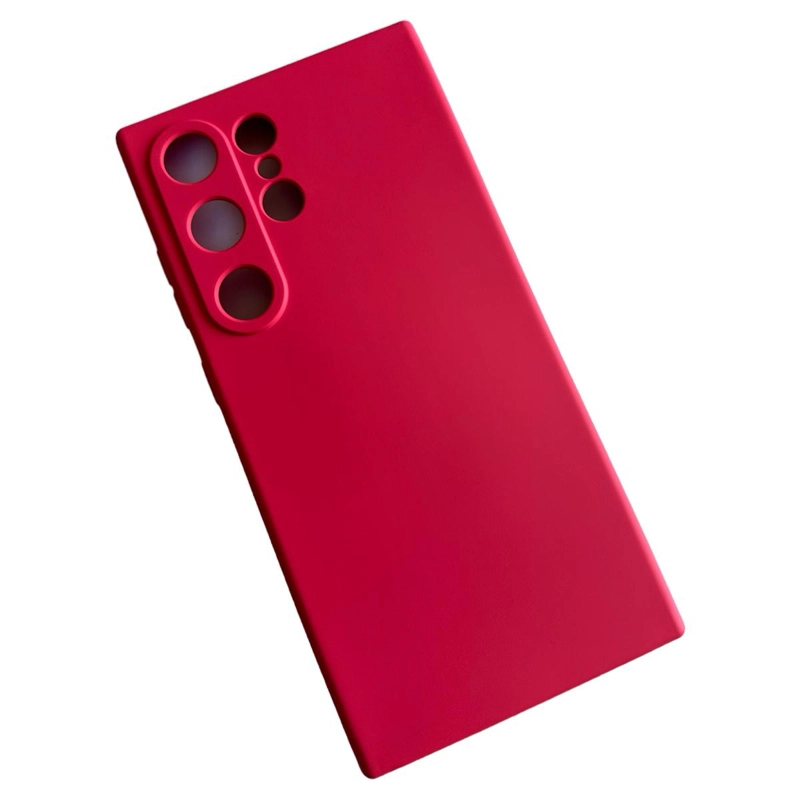 CARCASA FUNDA PARA SAMSUNG S24 ULTRA SILICONA FUCSIA - 1